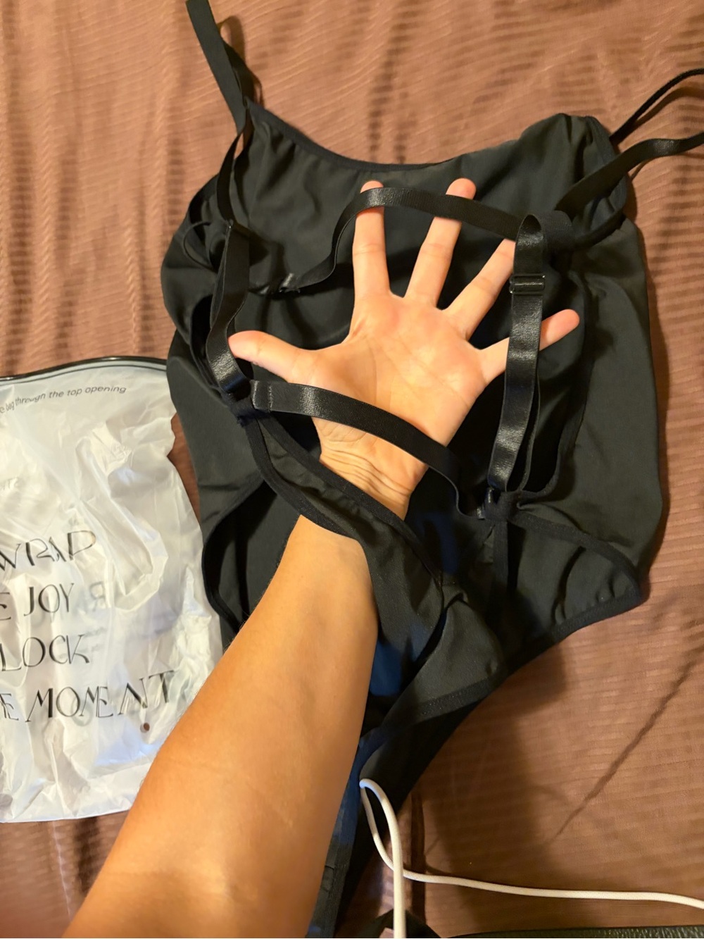 Black Women’s Strappy Body Suit